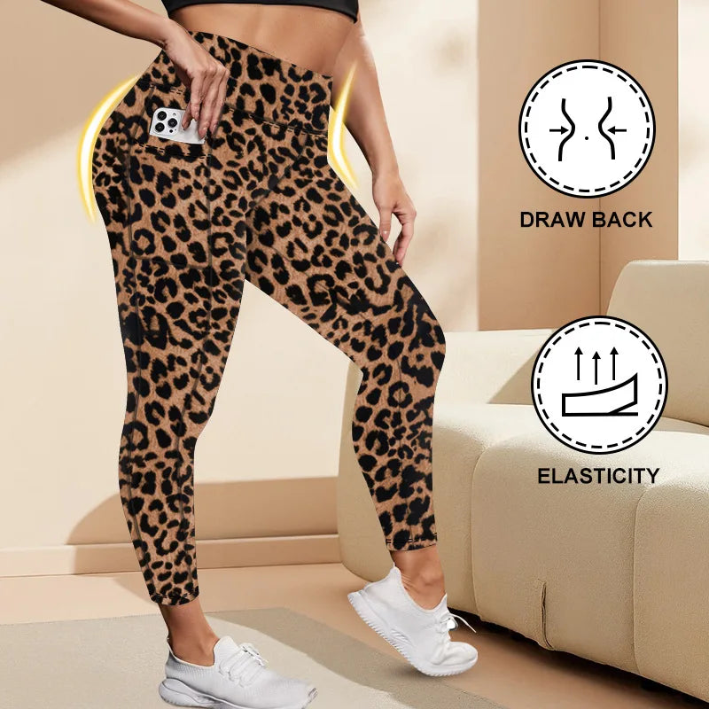 Plus Size High-Waisted Workout Leggings with Pockets