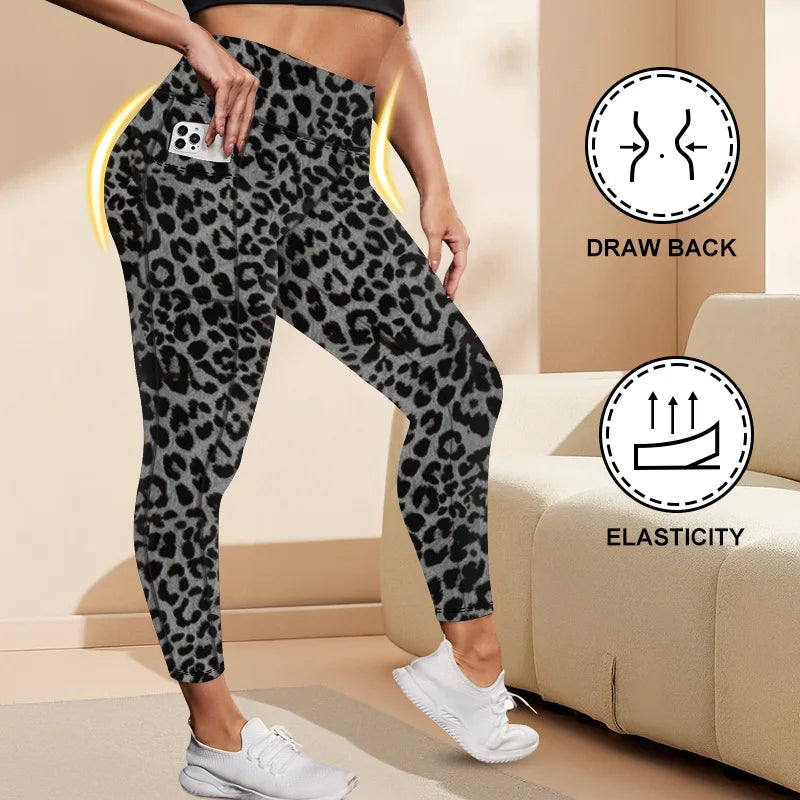 Plus Size High-Waisted Workout Leggings with Pockets