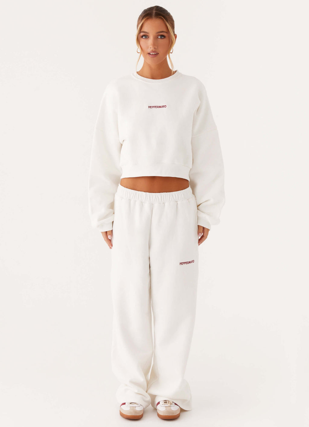 Signature Cropped Sweatshirt - Ivory
