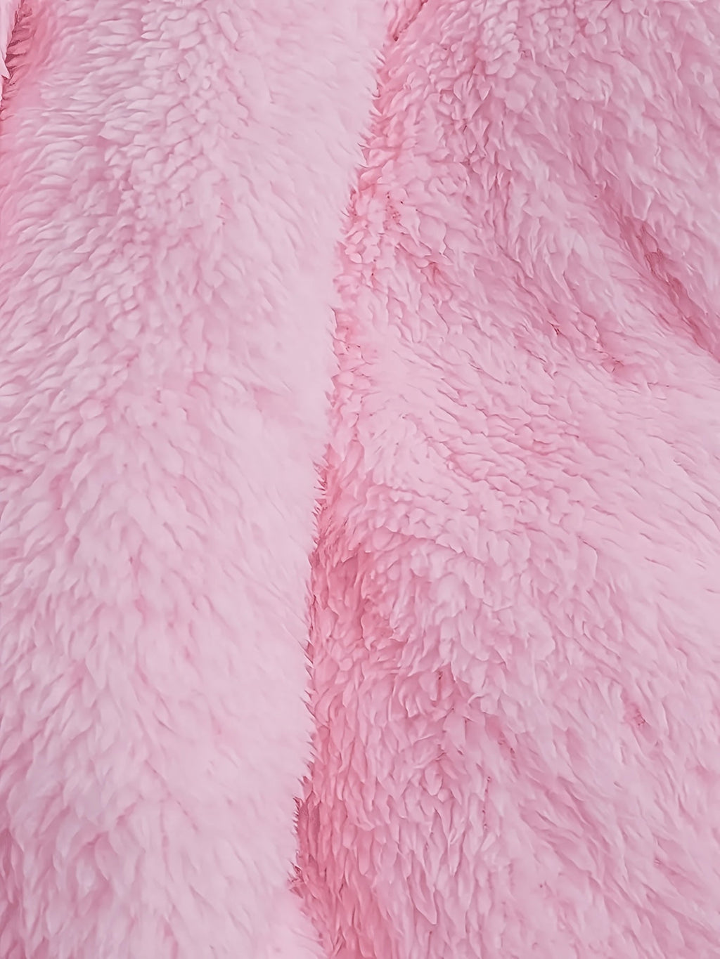 Plus Size Hooded Plush Zip-Up Jacket