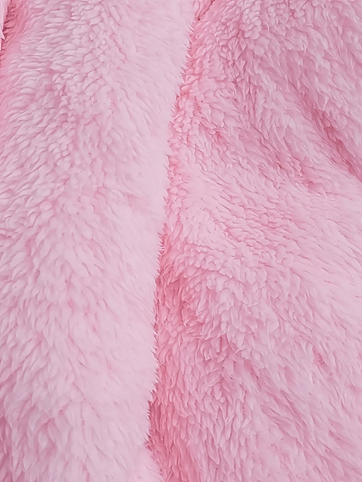 Plus Size Hooded Plush Zip-Up Jacket